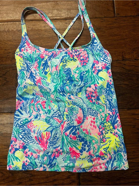 Lilly Pulitzer Tops - Lilly Pulitzer Luxletic mermaid cove Meryl Tank Top